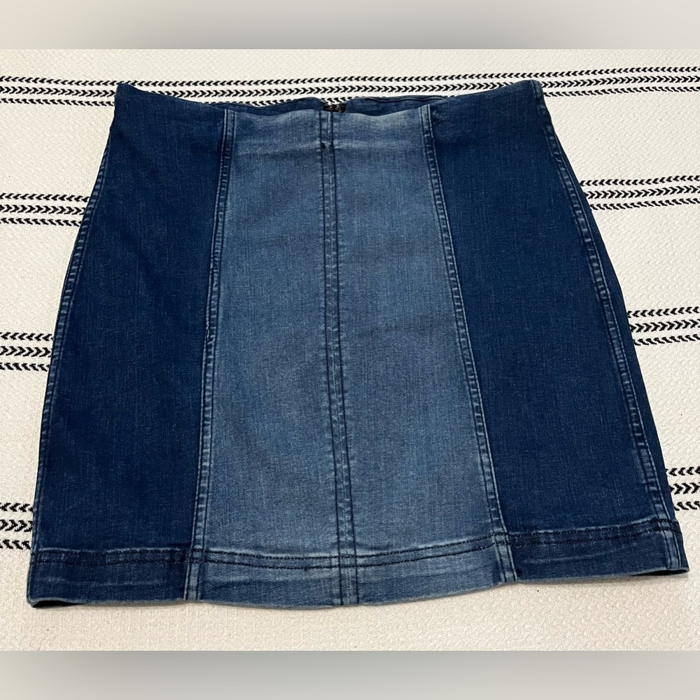 Free People Denim Mini Skirt